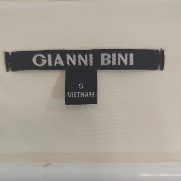 Gianni Bini Cream Ruffle Midi Dress - Picture 2 of 8